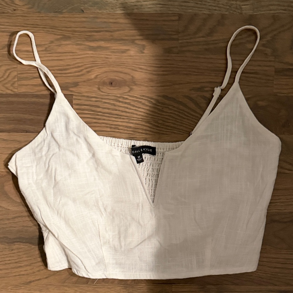 Kendall & Kylie Cream Camisole Top